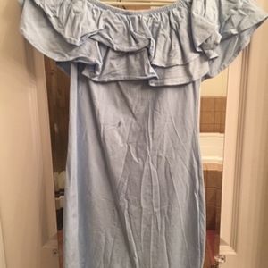 H&M Dresses - H&M Blue Off The Shoulder Dress H&M Dresses - H&M Blue Off The Shoulder Dress